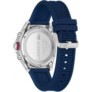 Lacoste Tiebreaker Chronograph Blue Dial Blue Silicon Strap Watch for Men - 2011154