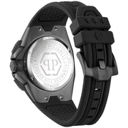 Philipp Plein Octagon Black Dial Black Silicone Strap Watch for Men - PWTBA0623