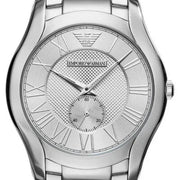 Emporio Armani Dress Quartz Silver Dial Silver Steel Strap Watch For Men - AR11084