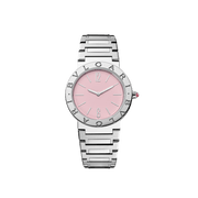 Bvlgari Bvlgari Bvlgari Quartz Pink Dial Silver Steel Strap Watch for Women - BVLGARI103711