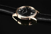 Emporio Armani Classic Black Dial Black Leather Strap Watch for Women - AR2445