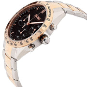 Hugo Boss Talent Chronograph Black Dial Two Tone Steel Strap Watch for Men - 1513584