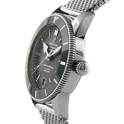 Breitling Superocean Heritage B20 Automatic 42 Black Dial Silver Mesh Bracelet Watch for Men - AB2010121B1A1
