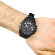 Tommy Hilfiger Decker Black Dial Black Rubber Strap Watch for Men - 1791352
