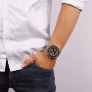 Diesel BAMF Chronograph Gray Dial Gray Steel Strap Watch For Men - DZ7344