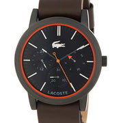 Lacoste Metro Black Dial Brown Leather Strap Watch for Men - 2010877