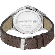 Lacoste Continental Blue Dial Brown Leather Strap Watch for Men - 2011040