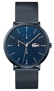 Lacoste Moon Blue Dial Blue Mesh Strap Watch for Men - 2011058
