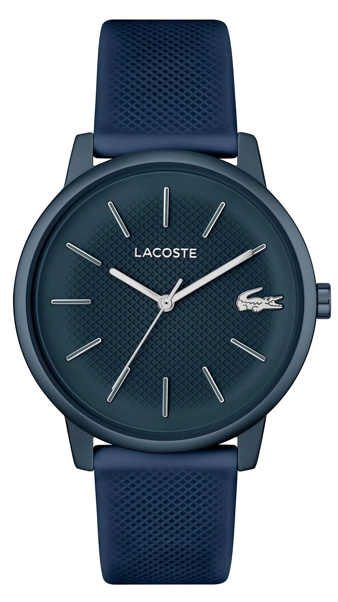 Lacoste 12.12 Move Blue Dial Blue Silicon Strap Watch for Men - 2011241