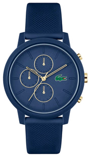 Lacoste 12.12 Blue Dial Blue Silicon Strap Watch for Men - 2011248