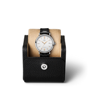 IWC Portofino Automatic White Dial Black Leather Strap Watch for Men - IW356517