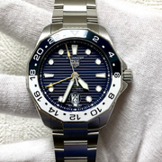 Tag Heuer Aquaracer Professional 300 GMT Automatic Blue Dial Silver Steel Strap Watch for Men - WBP2010.BA0632