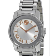 Movado Bold Silver Dial Silver Steel Strap Watch for Women - 3600244