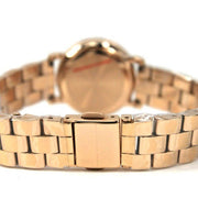 Marc Jacobs Baker Navy Blue Dial Rose Gold Steel Strap Watch for Women - MBM3332