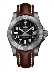 Breitling Avenger II Seawolf Stainless Steel 45mm Brown Leather Strap Mens Watch - A1733110/BC31/438X