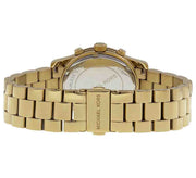 Michael Kors Runway Iridescent Pink Dial Gold Steel Strap Watch for Women - MK5939