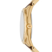 Michael Kors Janelle Quartz Gold Dial Two Tone Steel Strap Watch For Women - MK4730