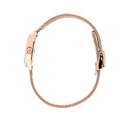Calvin Klein Minimal White Dial Rose Gold Mesh Bracelet Watch for Women - K3M23626