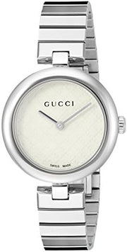 Gucci Diamantissima Quartz White Dial Silver Steel Strap Watch For Women - YA141402