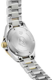Tag Heuer Aquaracer Diamonds Mother of Pearl Dial Two Tone Steel Strap Watch for Men - WBD1422.BB0321
