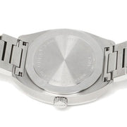Gucci GG2570 Diamonds Black Dial Silver Steel Strap Watch For Women - YA142404