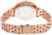 Michael Kors Pyper Three-Hand Rose Gold Dial Rose Gold Steel Strap Watch For Women - MK3897