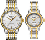 Tissot T Classic Carson Automatic White Dial Two Tone Steel Strap Watch for Men - T085.407.22.011.00