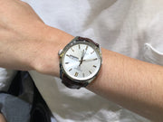 Tag Heuer Carrera Day Date Silver Dial Brown Leather Strap Watch for Men - WBN2011.FC6484