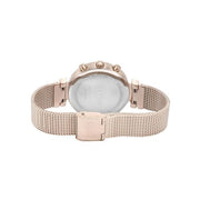 Hugo Boss Flawless Chronograph Silver Dial Gold Mesh Bracelet Watch for Women - 1502553