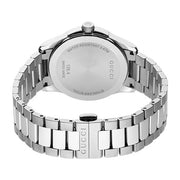 Gucci G Timeless Grey Dial Silver Steel Strap Watch For Men - YA126441