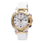 Tissot T Race Chronograph White Dial White Rubber Strap Watch for Women - T048.217.27.017.00