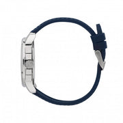 Maserati Successo Chronograph White Dial Blue Rubber Strap Watch For Men - R8871621013