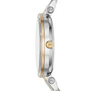 Michael Kors Darci Silver Dial Two Tone Steel Strap Watch for Women - MK3405