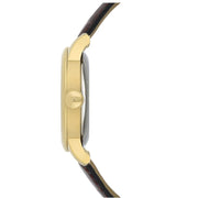 Tissot Le Locle Automatic Gold Dial Brown Leather Strap Watch For Men - T41.5.413.73