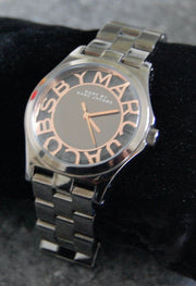 Marc Jacobs Henry Silver Dial Silver Steel Strap Watch for Women - MBM3294