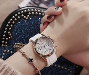 Guess Catalina White Dial White Silicon Strap Watch For Women - W0562L1