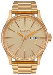 Nixon Sentry Gold Dial Gold Steel Strap Watch for Men - A356-502