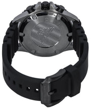 Emporio Armani Diver Chronograph Black Dial Black Silicone Strap Watch For Men - AR11515