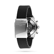 Breitling Superocean Heritage Chronograph 44 Black Dial Black Mesh Bracelet Watch for Men - U13313121B1S1