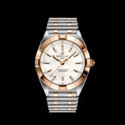 Breitling Chronomat B02 18K Red Gold White Dial Two Tone Steel Strap Watch for Men - U77310101A2U1