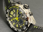 Tag Heuer Formula 1 Chronograph Grey Dial Black Nylon Strap Watch for Men - CAZ101AG.FC8304