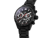 Tag Heuer Carrera Automatic Chronograph Black Dial Black Steel Strap Watch for Men - CBG2090.BH0661