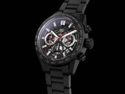 Tag Heuer Carrera Automatic Chronograph Black Dial Black Steel Strap Watch for Men - CBG2090.BH0661