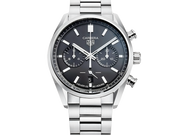 Tag Heuer Carrera Chronograph Black Dial Silver Steel Strap Watch for Men - CBN2010.BA0642