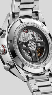 Tag Heuer Carrera Porsche Chronograph Grey Dial Silver Steel Strap Watch for Men - CBN2A1F.BA0643