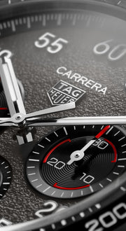 Tag Heuer Carrera Porsche Chronograph Grey Dial Silver Steel Strap Watch for Men - CBN2A1F.BA0643