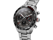 Tag Heuer Carrera Porsche Chronograph Grey Dial Silver Steel Strap Watch for Men - CBN2A1F.BA0643
