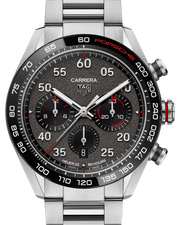 Tag Heuer Carrera Porsche Chronograph Grey Dial Silver Steel Strap Watch for Men - CBN2A1F.BA0643