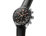 Tag Heuer Carrera Year of The Rabbit Automatic Chronograph Black Dial Black Leather Strap Watch for Men - CBN2A1L.FC6521