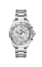 Tag Heuer Aquaracer Professional 200 Date White Dial Silver Steel Strap Watch for Men - CBP1111.BA0627